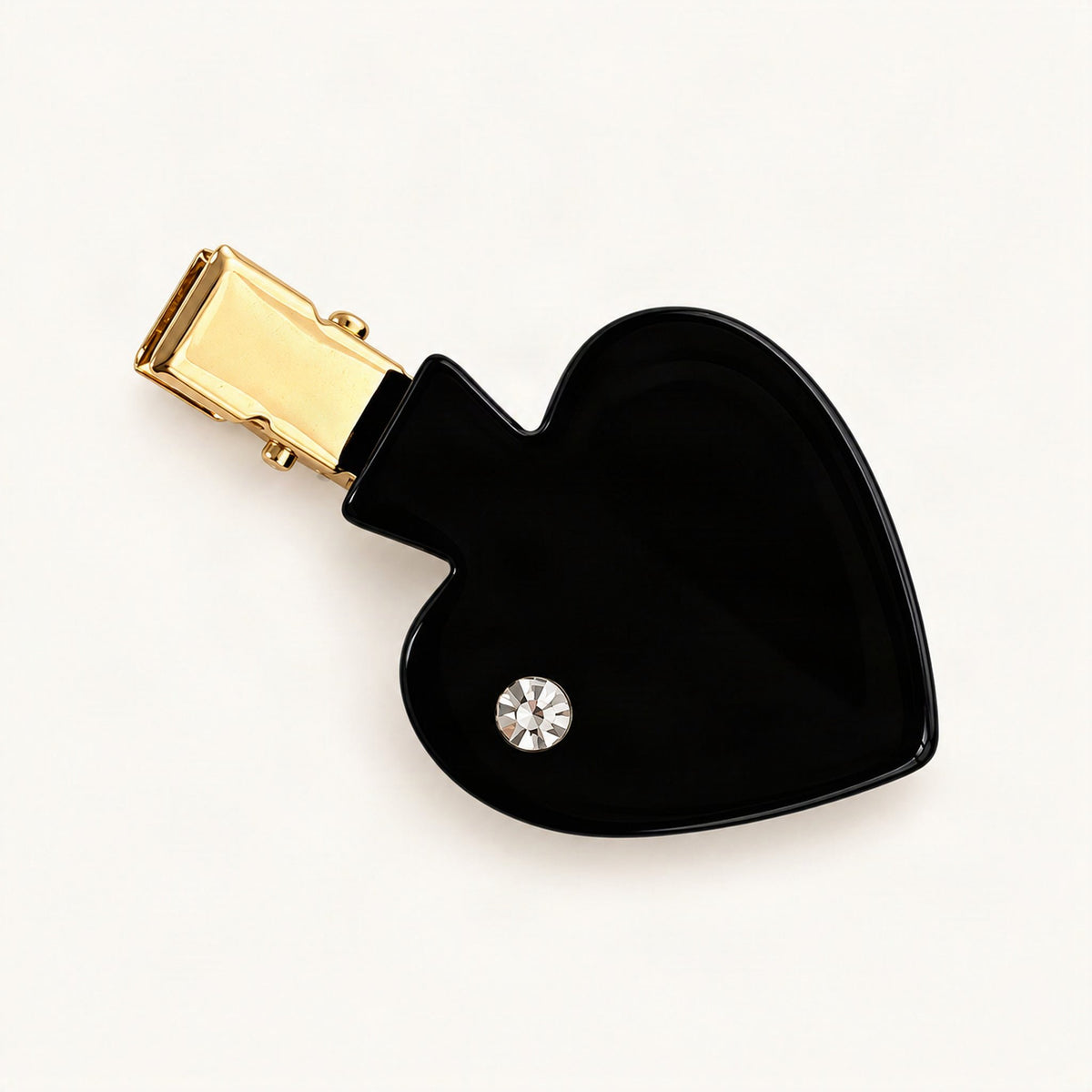 Acetate 5 cm Playing Card Hair Clip in Black, Spade [FITINY Hair]