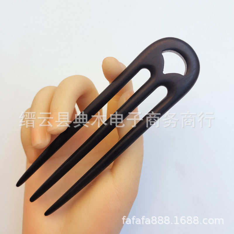 Three-Prong Wooden Hair Fork, additional view 8