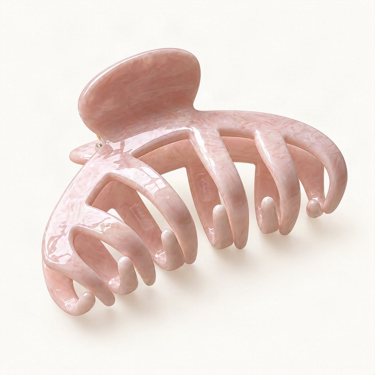 Chunky Acetate Claw Clip in Pink [FITINY Hair]