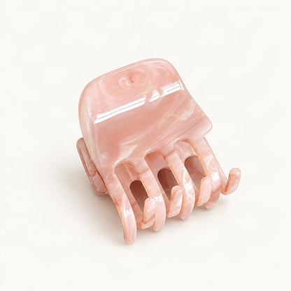 Mini Marbled Acetate Claw Clip in Pink Marble [FITINY Hair]