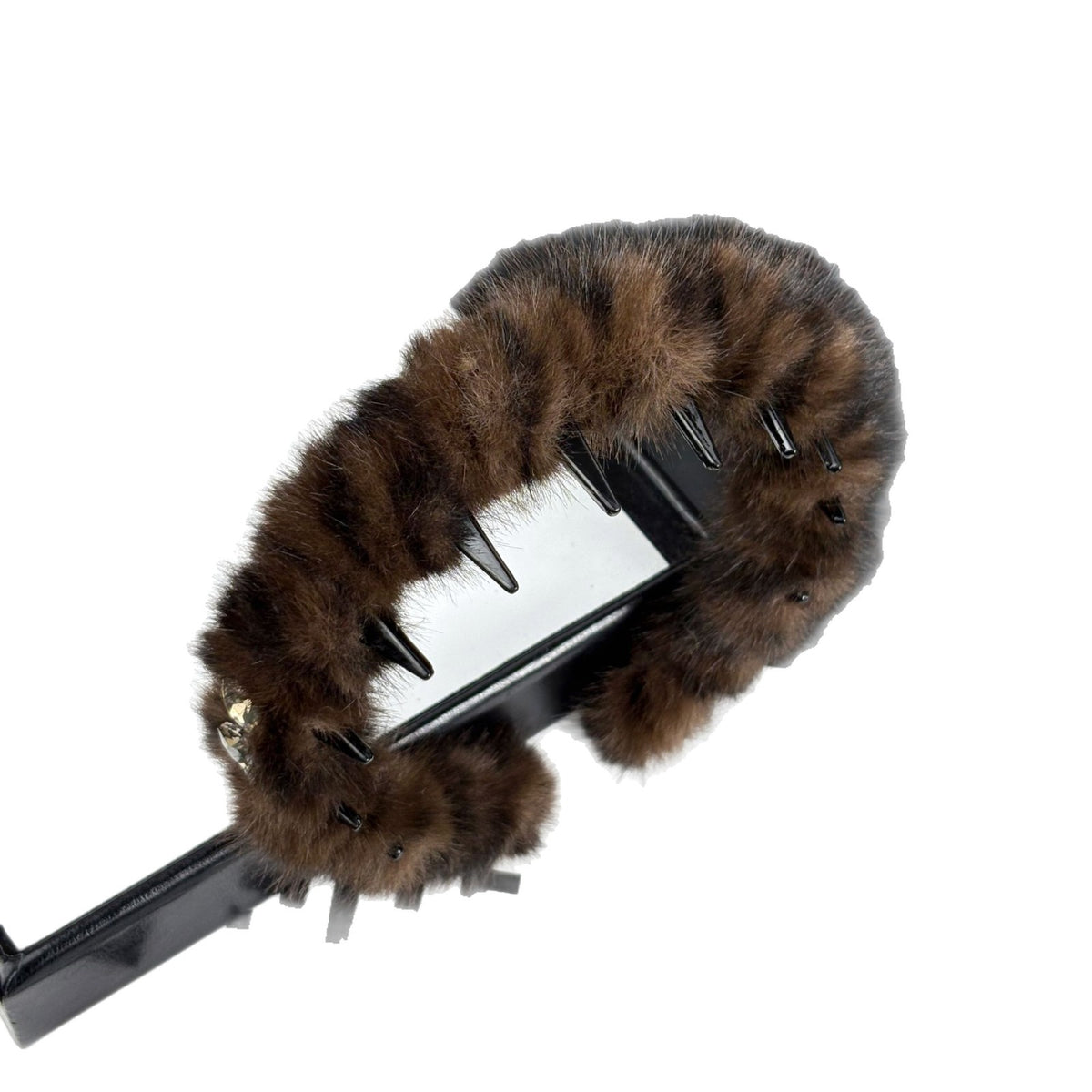 Faux Fur Headband with Toothed Lining, additional view 6