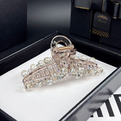 Crystal Rhinestone Large Beaded-Edge Claw Clip, additional view 2