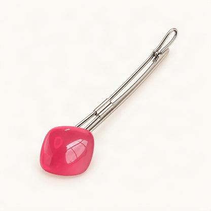 Candy Square Long Hair Clip in Pink [FITINY Hair]