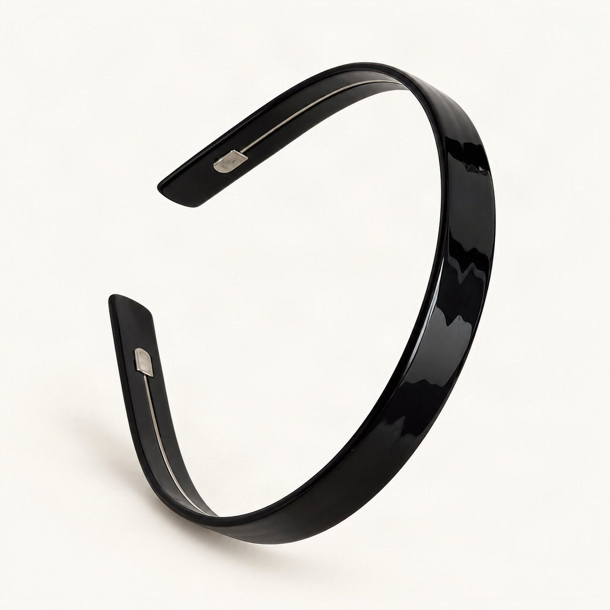 Wide Cellulose Acetate Headband in Multiple Colors in Black [FITINY Hair]