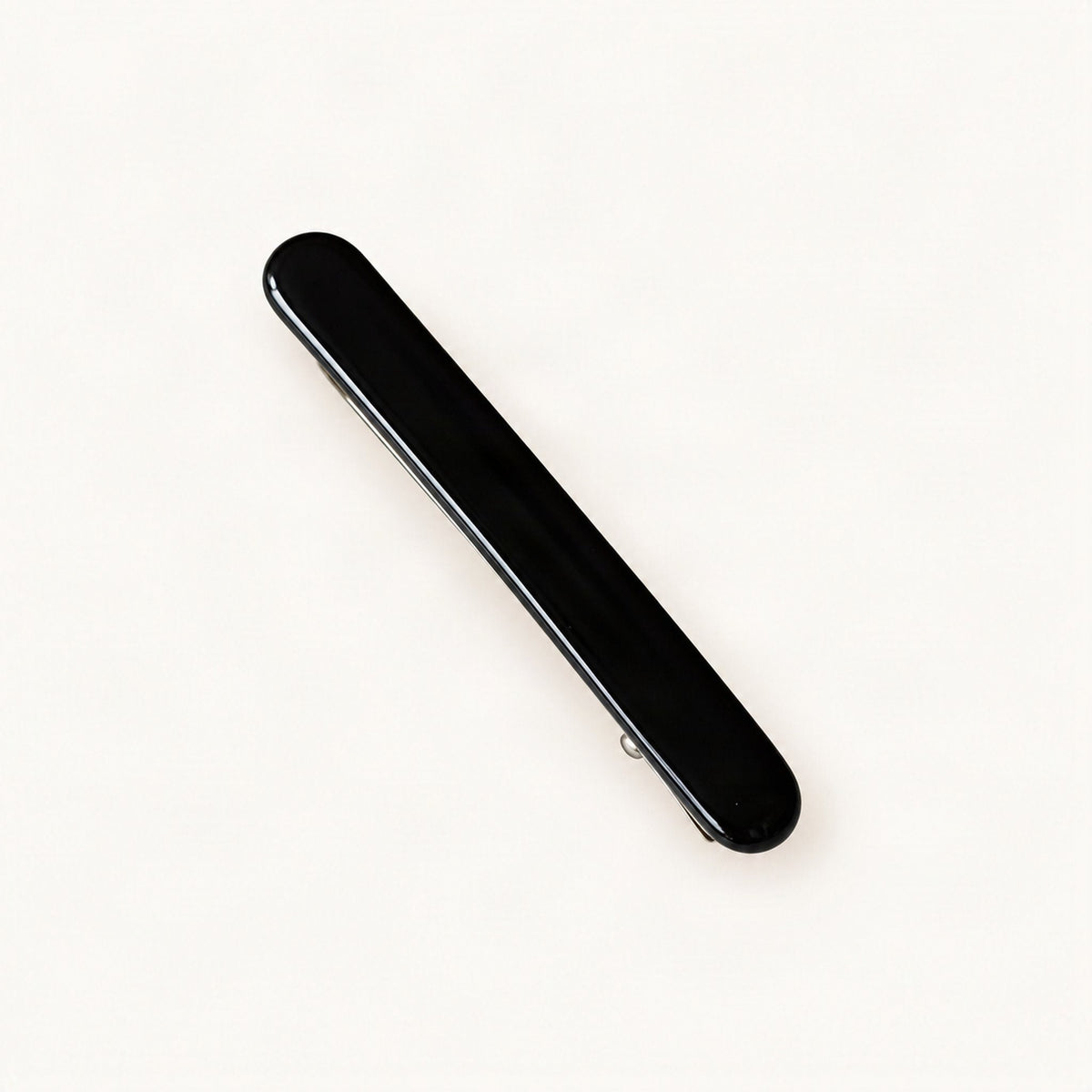 Cellulose Acetate Side Hair Clip, 6.7 cm in Black [FITINY Hair]