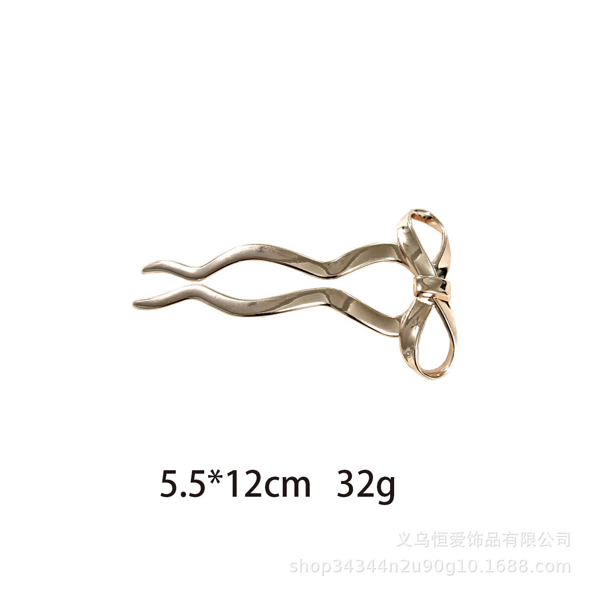 Metal U-Shaped Hair Fork with Decorative Top, additional view 6