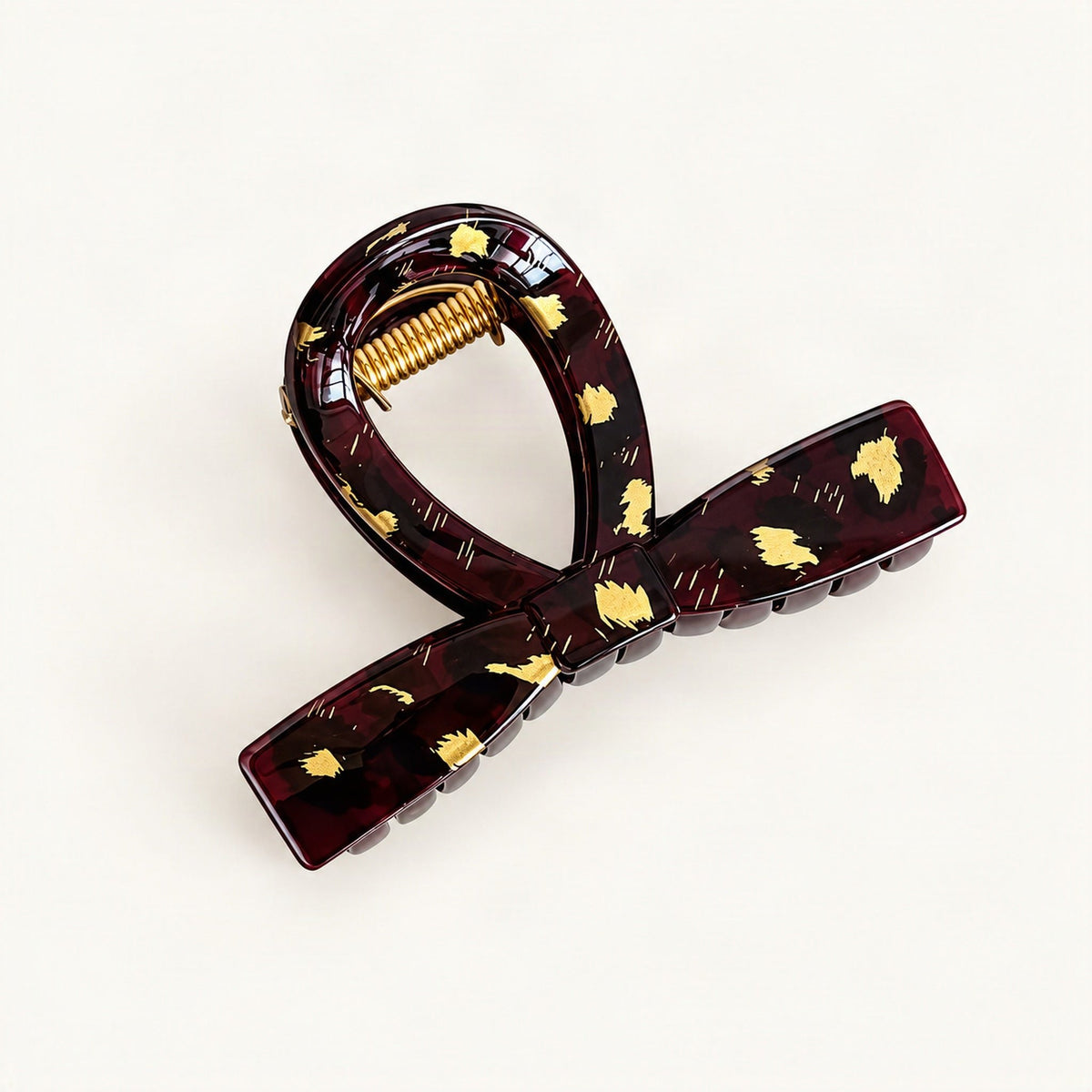 8 cm Resin French-Style Hair Claw Clip for Thick Hair in Cream [FITINY Hair]