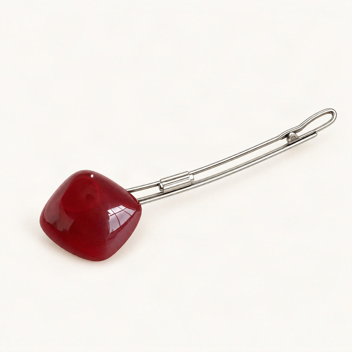 Candy Square Long Hair Clip in Red [FITINY Hair]