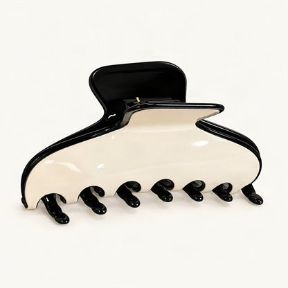 Acetate 11.5cm French Style Hair Jaw Clip in Cream [FITINY Hair]
