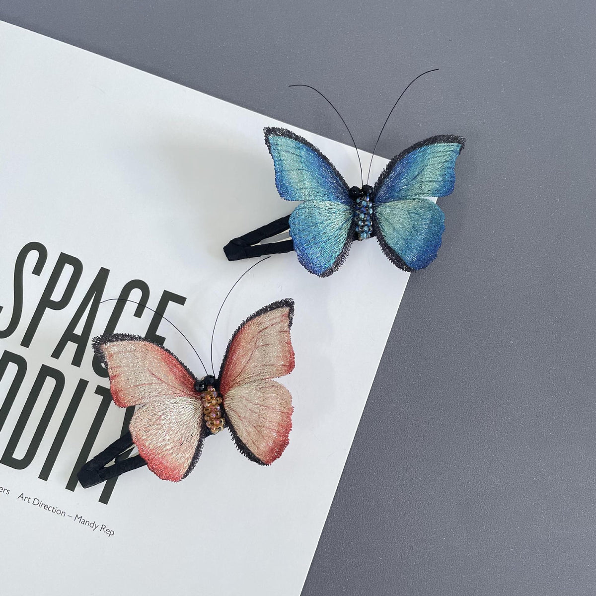 Gradient Butterfly Snap Hair Clip, additional view 8