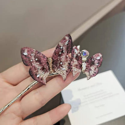 Embroidered Butterfly Hair Stick, additional view 2