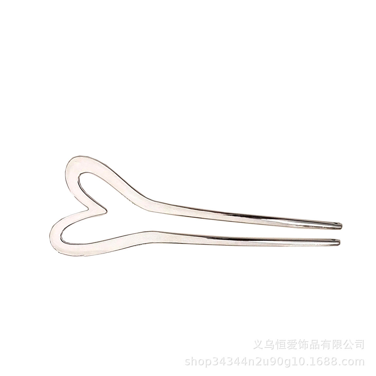 Metal U-Shaped Hair Fork with Decorative Top, additional view 7