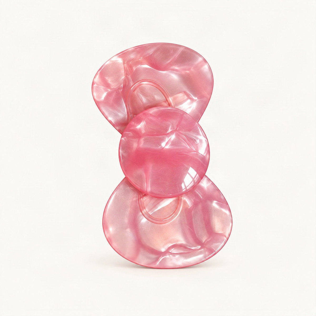 Acetate Bow Side Hair Clip, 2.2 in in Pink [FITINY Hair]
