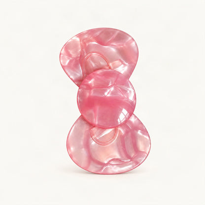 Acetate Bow Side Hair Clip, 2.2 in in Pink [FITINY Hair]