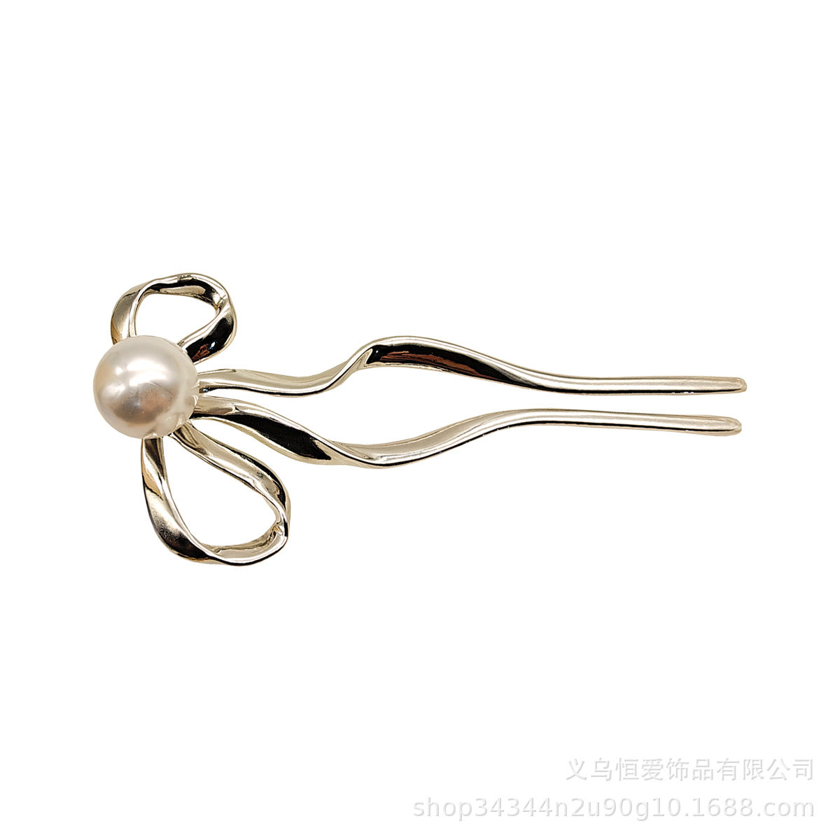 Metal U-Shaped Hair Fork with Decorative Top, additional view 11