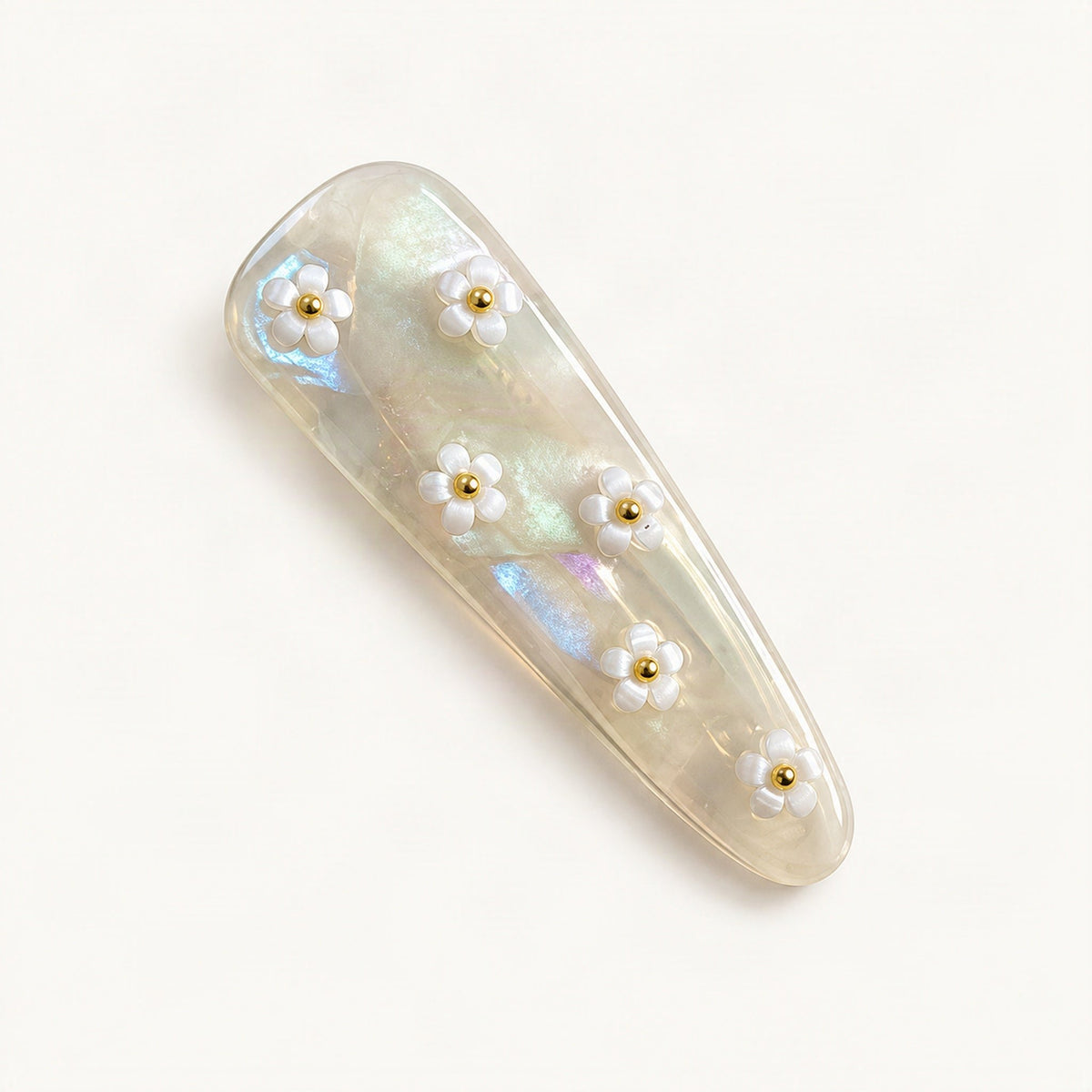 Mermaid-color acetate side hair clip for bangs [FITINY Hair]