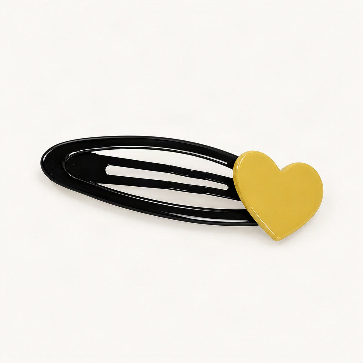 Butter yellow acetate snap hair accessory [FITINY Hair]