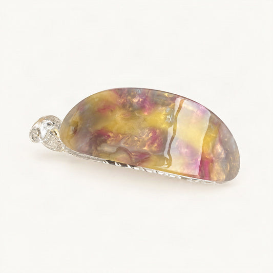 Acetate Hair Claw Clip for Half-Up Styles, 3.1 in in Multicolor [FITINY Hair]