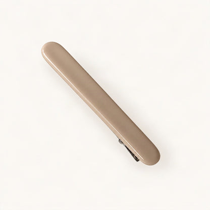 Cellulose Acetate Side Hair Clip, 6.7 cm in Latte [FITINY Hair]