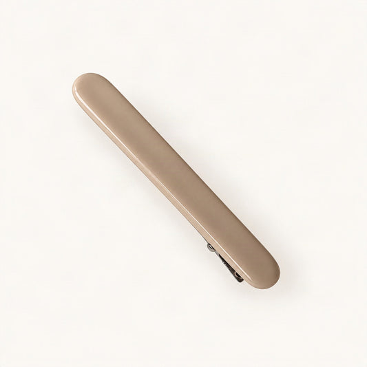 Cellulose Acetate Side Hair Clip, 6.7 cm in Latte [FITINY Hair]