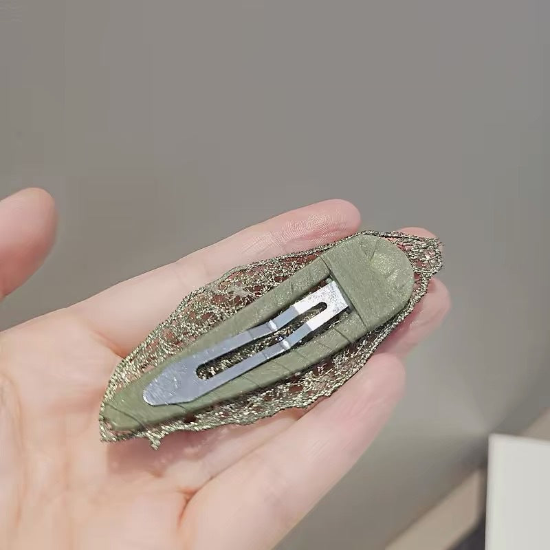 Crystal Leaf Snap Hair Clip, additional view 1
