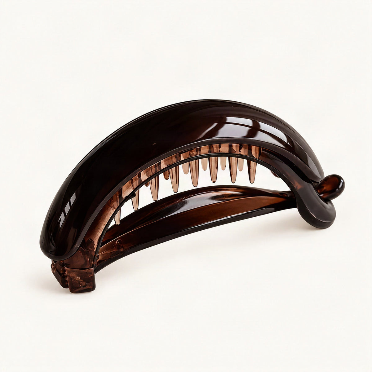 Acetate Banana Hair Clip in Brown [FITINY Hair]