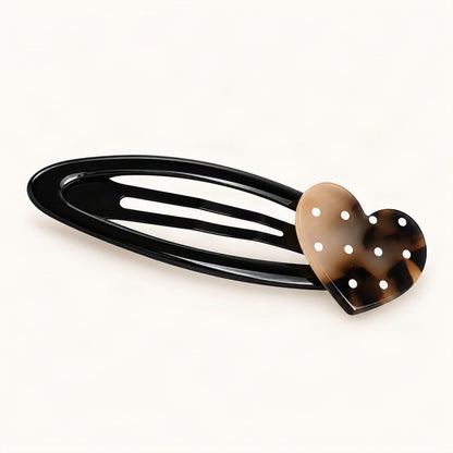 Blonde tortoise polka dot acetate hair clip [FITINY Hair]