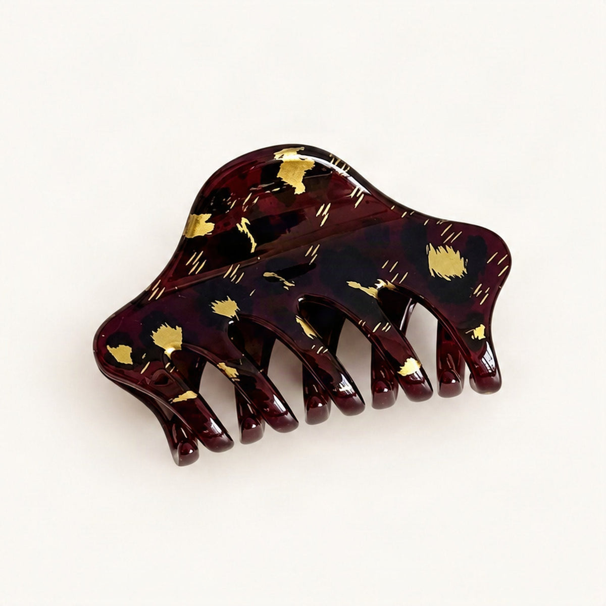 Speckled Resin Claw Clip, Small in Chocolate Speckle [FITINY Hair]