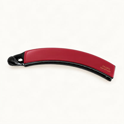 Curved Acetate Banana Hair Clip in Red [FITINY Hair]