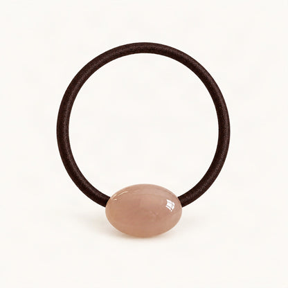 Glossy Resin Bead Hair Tie in Latte [FITINY Hair]