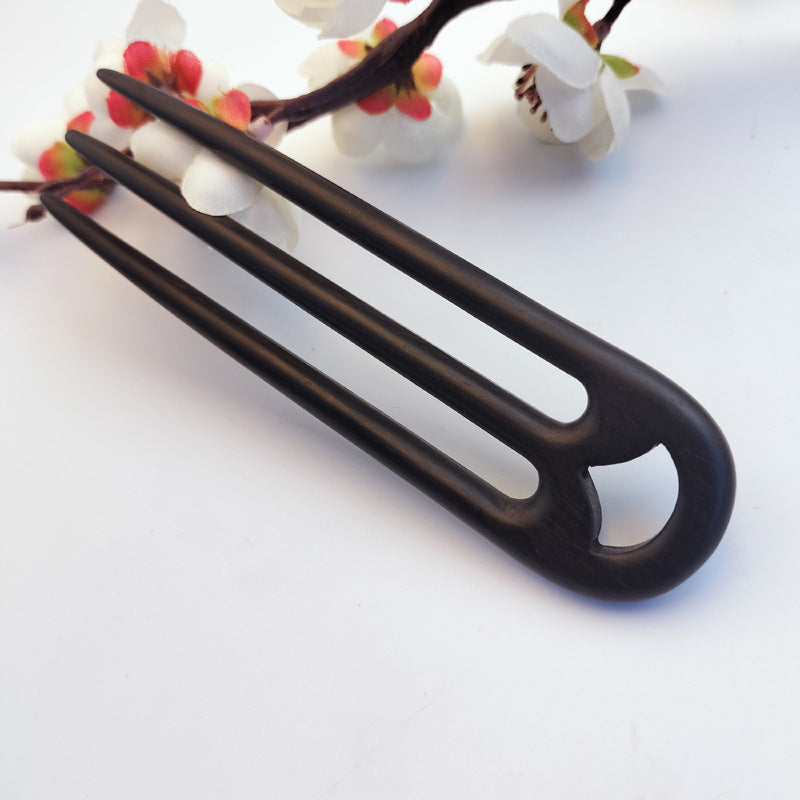 Three-Prong Wooden Hair Fork, additional view 5