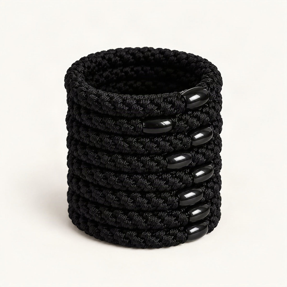 Rose pink braided hair elastic displayed against a plain background [FITINY Hair]