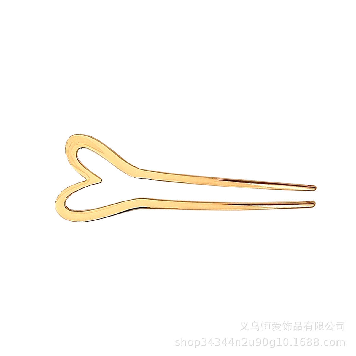 Metal U-Shaped Hair Fork with Decorative Top, additional view 8