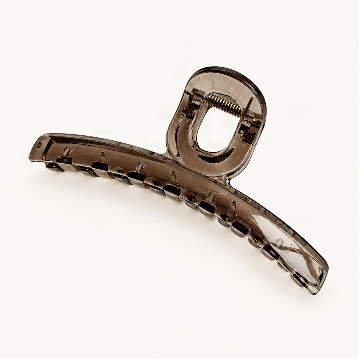 13 cm Resin Claw Hair Clip with Teeth in Grey [FITINY Hair]