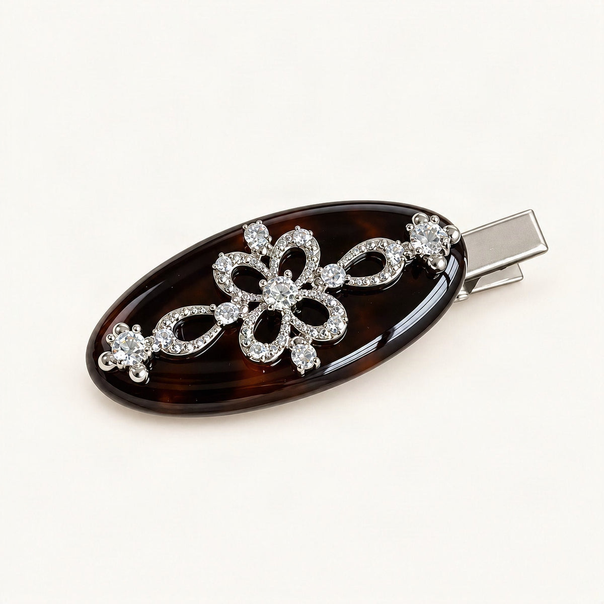 Acetate Duckbill Hair Clip, 2 in, 4 mm Thick in Tortoise [FITINY Hair]