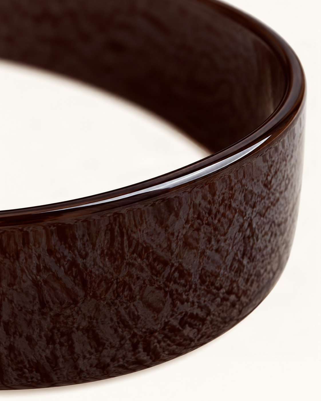 Cellulose Acetate Wide-Band Headband — close-up of material and decoration [FITINY Hair]