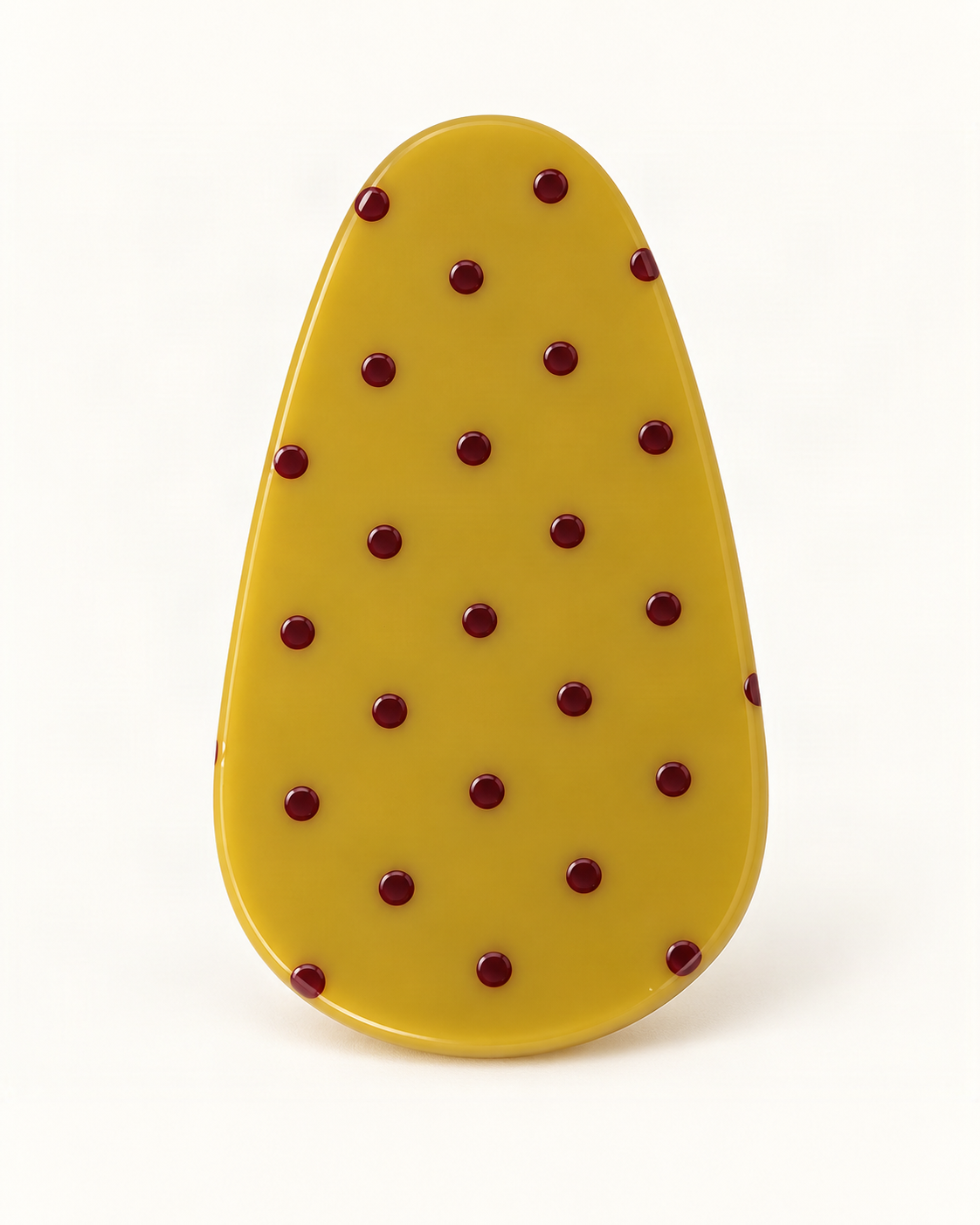 Cellulose Acetate Teardrop Barrette — close-up of material and decoration [FITINY Hair]