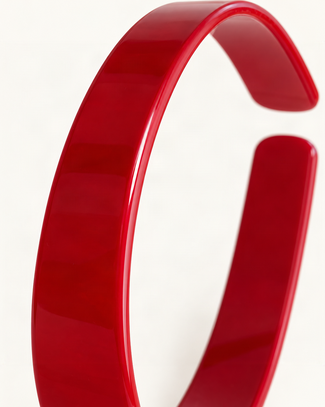 Wide Double-Layer Cellulose Acetate Headband — close-up of material and decoration [FITINY Hair]