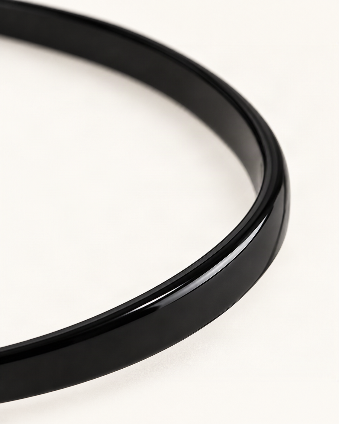 Thin Cellulose Acetate Headband — close-up of material and decoration [FITINY Hair]