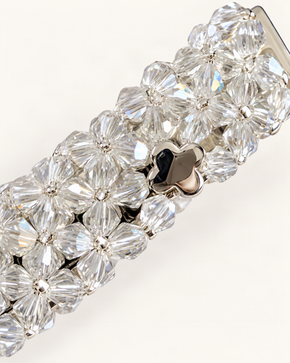 Crystal-Beaded Duck-Bill Hair Clip — close-up of material and decoration [FITINY Hair]