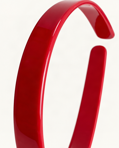 Narrow Cellulose Acetate Headband — close-up of material and decoration [FITINY Hair]