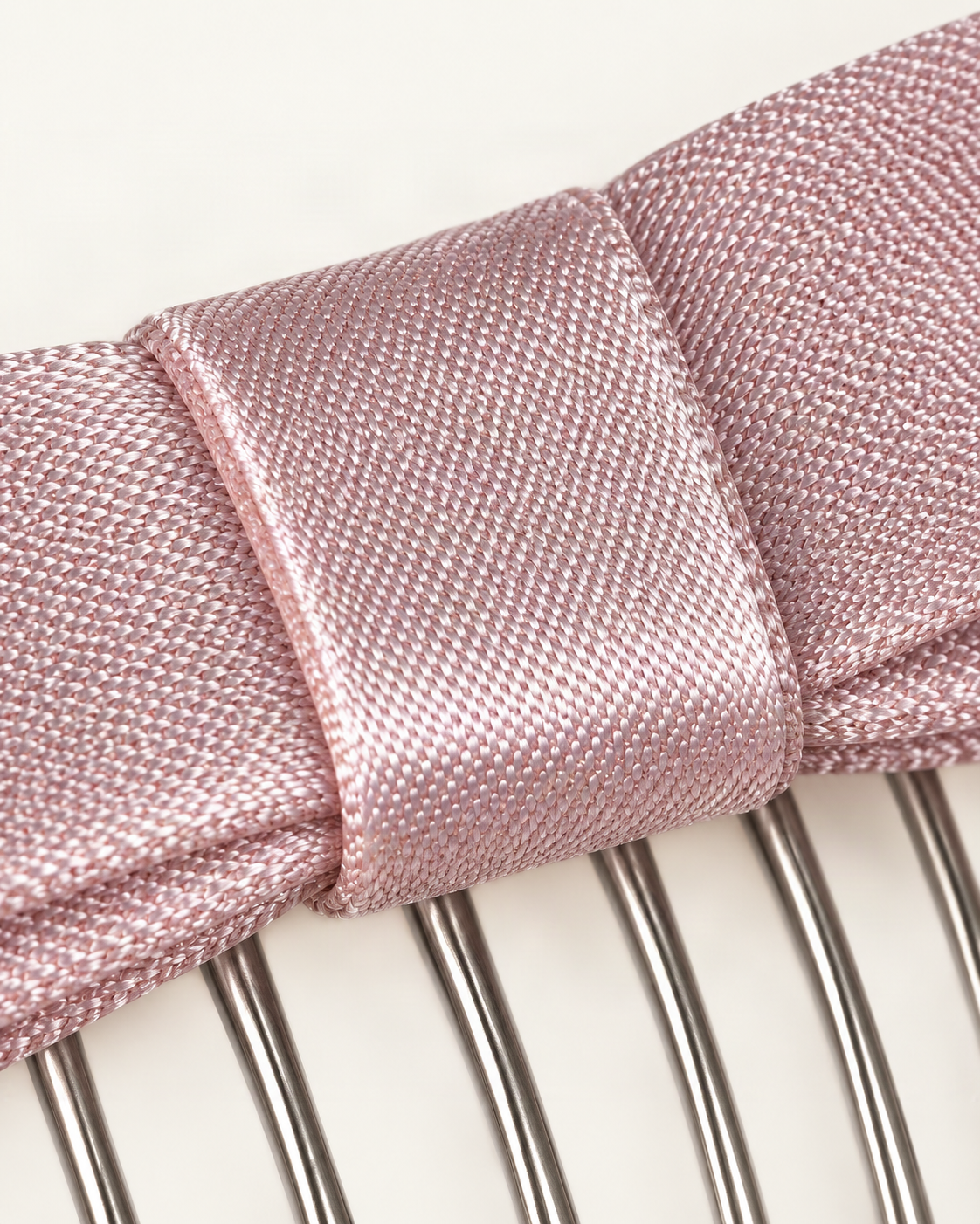 Satin Bow Side Comb — close-up of material and decoration [FITINY Hair]