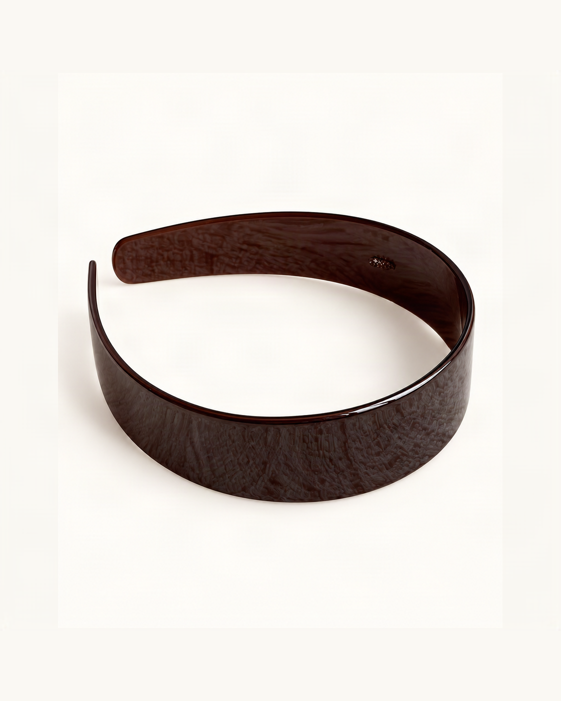 Cellulose Acetate Wide-Band Headband — single accessory on warm ivory background [FITINY Hair]