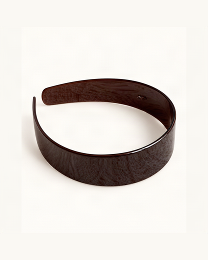 Cellulose Acetate Wide-Band Headband — single accessory on warm ivory background [FITINY Hair]