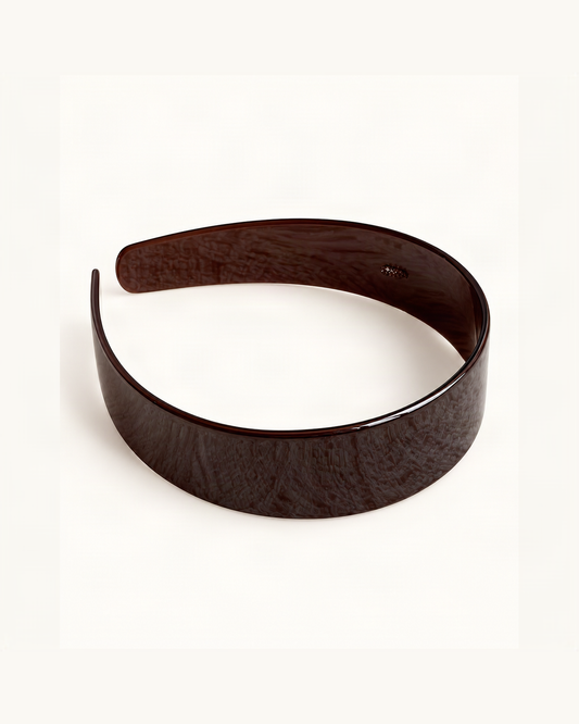 Cellulose Acetate Wide-Band Headband — single accessory on warm ivory background [FITINY Hair]