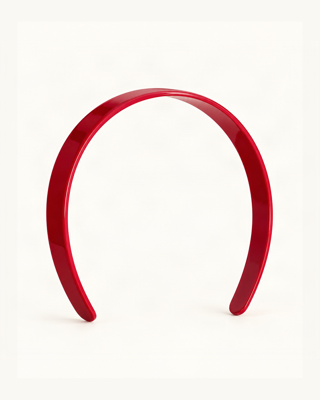 Narrow Cellulose Acetate Headband — single accessory on warm ivory background [FITINY Hair]