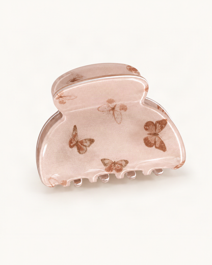 Acetate Polka Dot Bow Hair Comb — single accessory on warm ivory background [FITINY Hair]