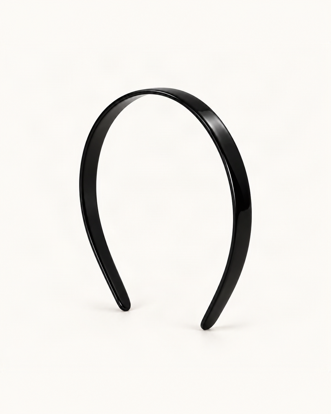 Classic Cellulose Acetate Headband — single accessory on warm ivory background [FITINY Hair]