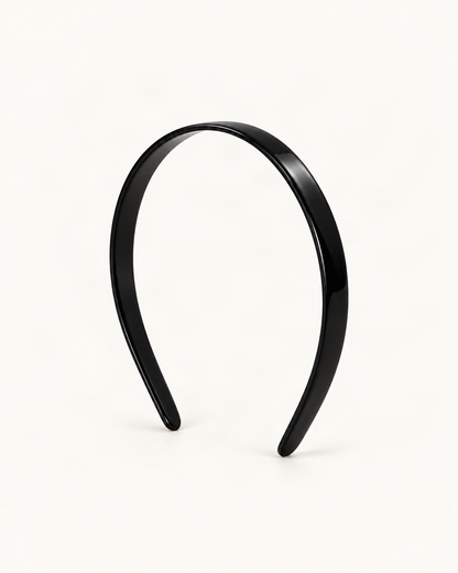 Classic Cellulose Acetate Headband — single accessory on warm ivory background [FITINY Hair]