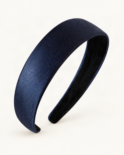 Wide Satin Headband with Subtle Shimmer — visible inner construction from supplier reference [FITINY Hair]